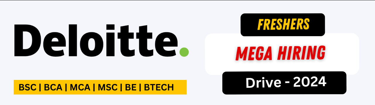 Deloitte New Hiring 2024 Engineering MCA Freshers Can Apply   POST FOR Classictechnology.in  