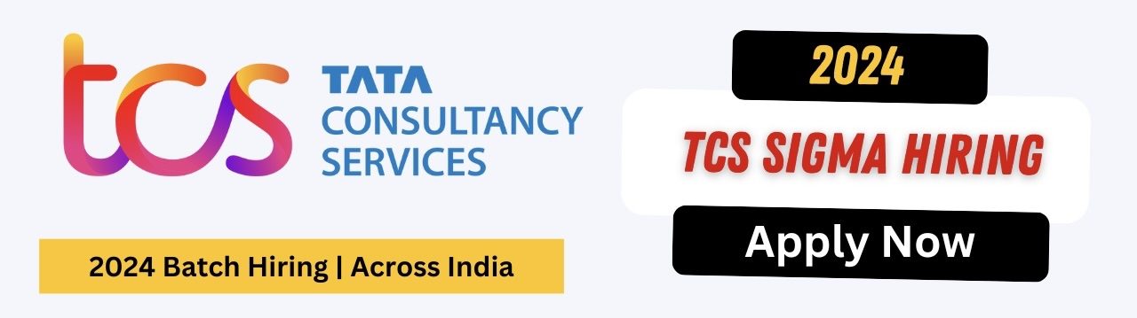 TCS Sigma Hiring 2024 Batch